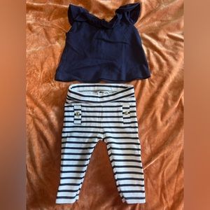 Janie and Jack legging and shirt set